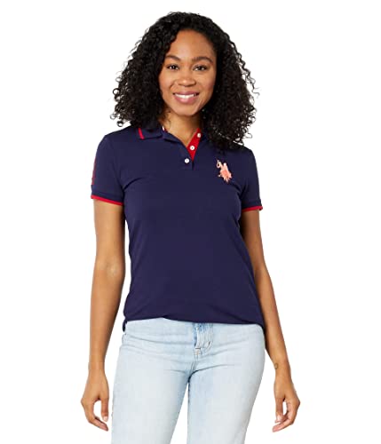 Polo ajusté U.S. Polo Assn. bleu pour homme taille S vêtement sport chic