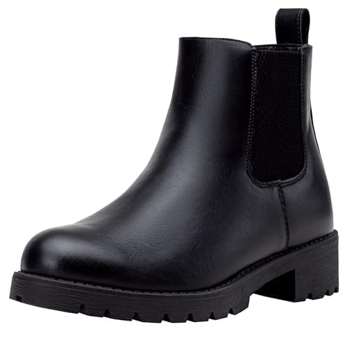 Vepose Women's 9607 Chelsea Ankle Boots Pull-On Booties for Women