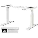 MAIDeSITe T2 Pro Max Scrivania Elettrico Regolabile in Altezza, Regolabile a 135 cm, Capacità di Carico 160kg, con Sistema di Controllo Piano-Master e Funzione di Protezione Anti-collisione