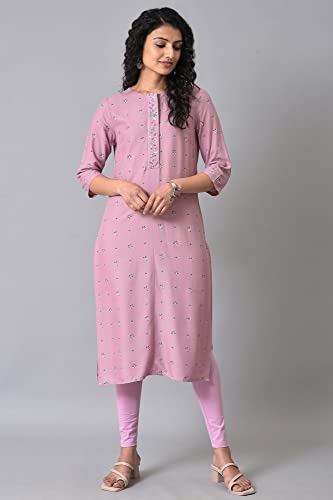 Image of W for Woman Women's Regular Fit High Rise Coral Cotton Jersey Tights