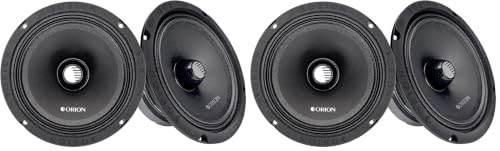 Image of ORION Cobalt CM654 High Efficiency 6.5 inch Mid-Range Bullet Loudspeakers, 1000W Max Power, 250W RMS, 4 Ohm, 1.5 inch Voice Coil - Pro Car Audio Stereo, Midrange Speakers (Pair) (Pack of 2)