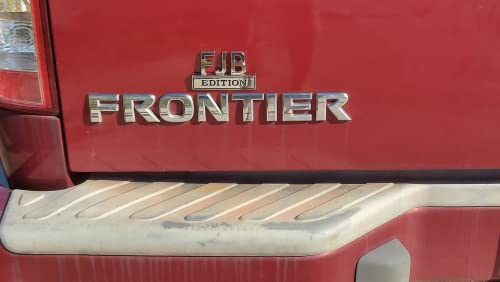 Drote Truck Bumper Stickers, 2Pcs Car Stickers Emblems 3D Raised Strong Adhesive Decals Tailgate Insert Letters Alloy Car Truck Accessories Badge (Silver&Black, 2Pcs) #TOP3