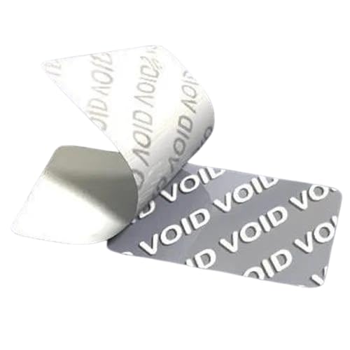 Image of Elysian Void Printed Hologram Stickers | Rectangular Shape | 30 x 20MM | Silver | Tamper Evident Void Security Seal Labels | Self Adhesive 3D Effect Stickers | 28 Labels per Sheet | 10 Sheets