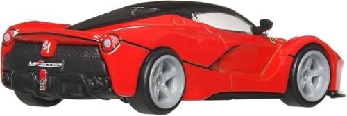 Image of Hot Wheels Euro Speed Laferrari Premium Die-Cast Car, 1:64 Scale, Limited Release, Metal Body for 3 Years & Above (Red)