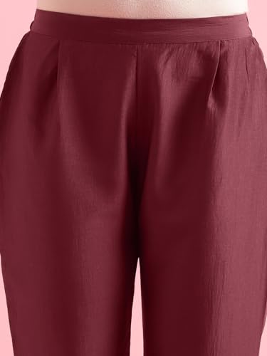 Image of Hritika Violet Viscose Rayon Straight Pattern Kurtaset (HRKB0048VOLT XXL)