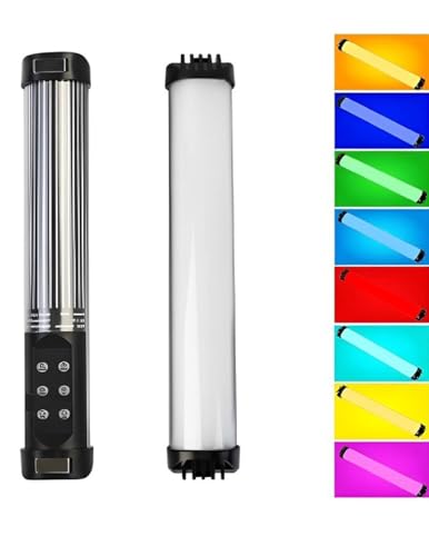 Henniu Bastão Tubo Portátil De Vídeo Lampada Com Luz Led RGB Ilum...