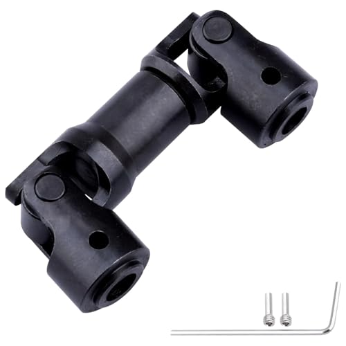 FriHobby Splined Steel Universal Drive Shaft Driveshafts CVD Axle Shaft 1/10 Scale RC Crawler Car Upgrades Replacement for Traxxas Axial Tamiya RC4WD Redcat Racing (62-75mm Length)