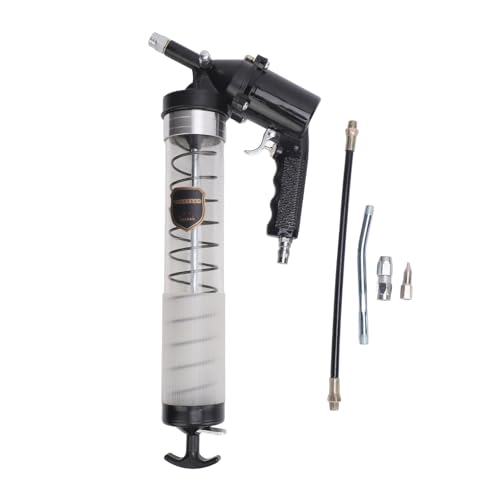 Mavaol Gale de Grasa Neumática de Alta Presión 12000psi Kit de Pistola de Grasa Totalmente Automático Acoplador de Boquilla de Manguera de Manguera de Pistola de Grasa Pesada [vehículos de