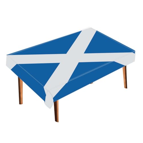 RaymNord Scotland Tablecloth,Large Scottish Flag Table Cloth Decoration,Soft Texture Runner for Home Party Decor 60×80inch