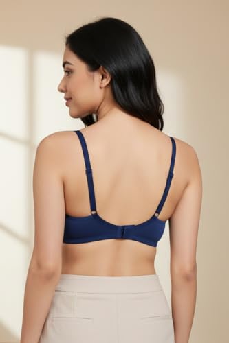 Image of Zivame Double Layered Non Wired 3 /4th Coverage Bra - Skin