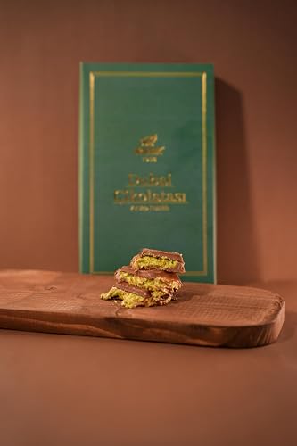 Dubai Chocolate 7oz Kunafa Pistachio Rich Milk Chocolate 200 Gram, Individually Wrapped Fresh, Premium Pistachio - Gift box for birthday - congratulations - Christmas Amazing Pack