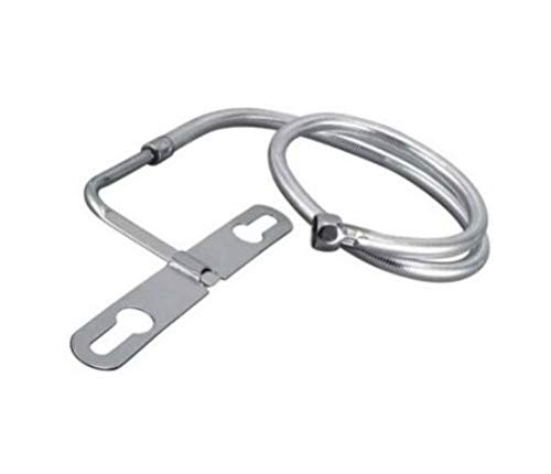 MAYUR OCICH, Stainless Steel Jet Spray for Toilet (Heavy Duty) with 1 meter PVC Tube Hose and Plate for Cold & Hot Water (Allied-655)