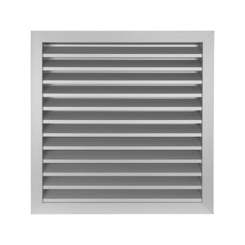 Lüftungsgitter Dalap GRW 355x355 mm aus stranggepresstem Aluminium mit festen Lamellen