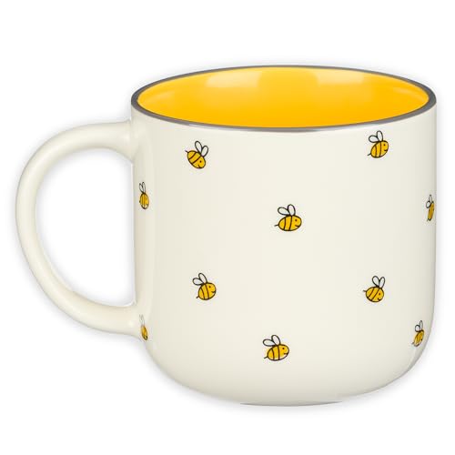Set 2 Mugs de Cerámica Grandes Amarillo 15 oz miniatura 3