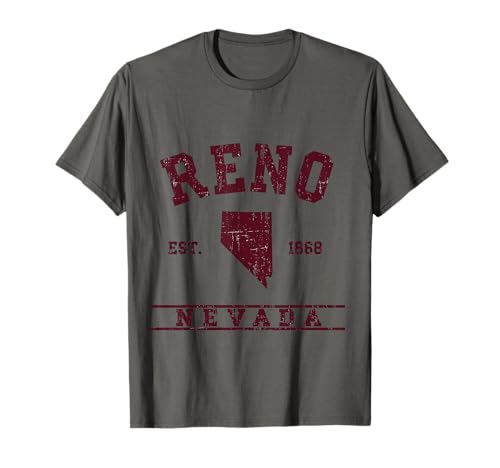 Reno Nevada Est 1868 Klassisches Retro-Design T-Shirt