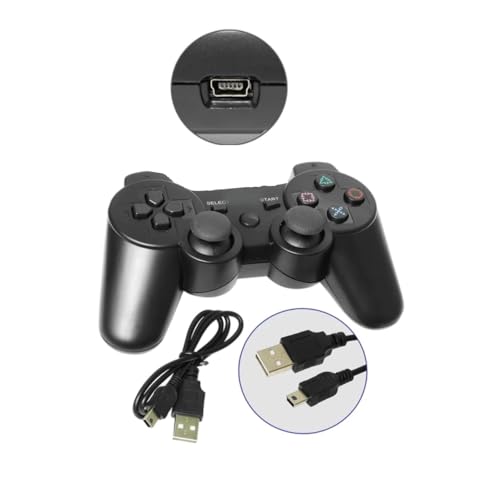Controle Para Play 3 Manete Joystick Analógico 360° Sem Fio Compatível com PS3 Wireless Bluetooth Pr