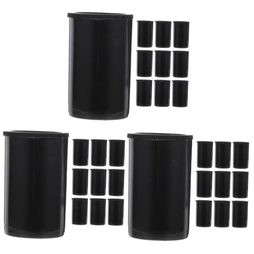 BESPORTBLE 2sets Empty Film Canister Caps Film Containers Lids Set for Storage Organization 10pcs*2