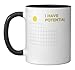 I Have Potential Stem Physics Pun Funny Science Humor Ceramic Mug, Black/White