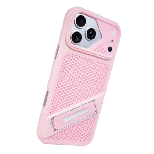 Coque antichoc iPhone 17 Pro Max housse dissipation thermique rose TPU