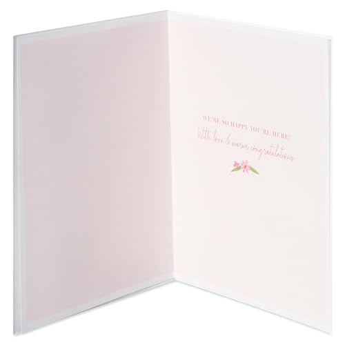 Papyrus Baby Shower Card for Girl (So Happy You're Here) - Image 3