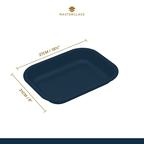 MasterClass Vitreous Enamel Roasting Tin, Induction Safe 1mm Steel with Scratch Resistant Coating, Small (27 x 21 x 4cm), Black - Image 3