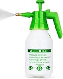 Garden Pump Sprayer 2L Manual Pressure Sprayer Multifunctional Plant Watering Herb Sprayer Adjustable Nozzle for Different Irrigation Needs Pressure Relief Safety Valve (Green)
