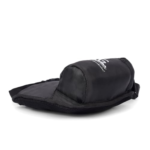 Image of Greenlands Waist Zipper Bag with Water Bottle Holder & Adjustable Strap | Crossbody Bag for Men & Women | Perfect for Travel, Hiking & Cycling (Black)