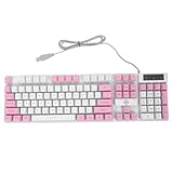 Angoily USB-Gaming-Tastatur Mit RGB-led-lichteffekten Ergonomisches Design Layout Flüssigkeitsresistent Plug-and-Play-konnektivität Für Pc Und Computer
