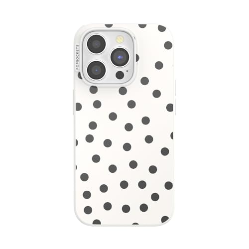 PopSockets iPhone 15 Pro Phone Case with MagSafe- Spotlight Dots