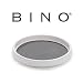 BINO 9-Inch Lazy Susan Turntable Spice Organizer, White - Plastic Rotating Lazy Susan Organizer Tray For Kitchen Pantry, Refrigerator, Freezer, Cabinet, and Countertops