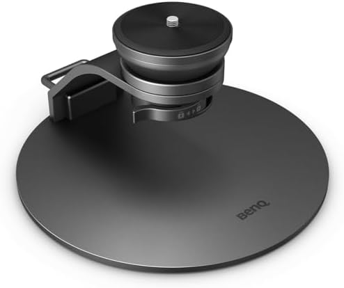 BenQ Desktop Projector Stand Portable, Stable Design, Tilt 20, Rotate 360, Lock With Switch, 1/4" Screw, Metal Base, Anti-Slip Pads, For GP520 And Other Projectors