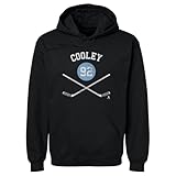 500 LEVEL Logan Cooley Utah Sticks Men's Hoodie Sweatshirt (Black, Large)