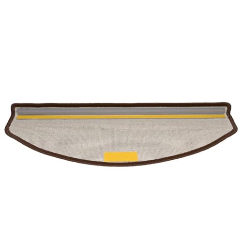 Tapis d'escalier antidérapant marron café lot de 30 grand format lavable - 6