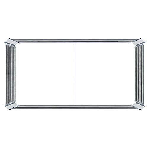 Galvanized Steel Raised Garden Bed Kit Extra Height Elevated Planter Box Steel Large Vegetable Flower Bed Kit (3.3 X 6.6 X 1.6 Ft, Zinc) #TOP6