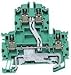 DIN Rail Mount Terminal Block, 4 Positions, 26 AWG, 12 AWG, 6 mm?, Screw