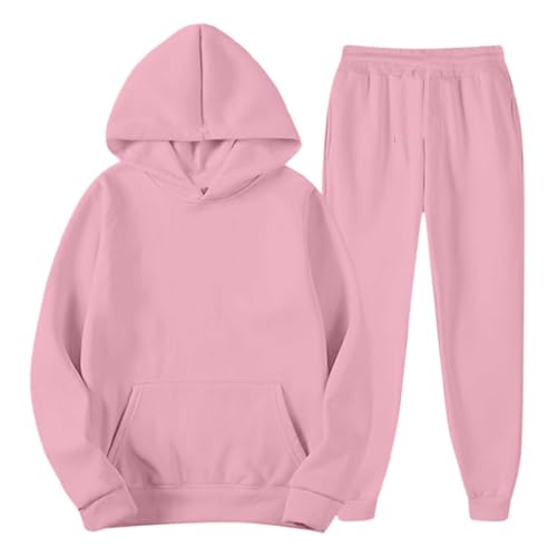 Chándal informal para invierno con capucha y forro polar, ideal para días fríos en casa y paseos
