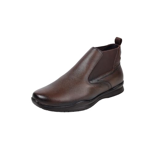 Image of Mochi Men's Leather Slip On Ankle Boots