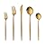 TUPMFG 40 Pieces Matte Gold Silverware Set, Stainless Steel Gold Flatware Set for 8, Satin Finish Spoons and Forks Silverware Set, Gold Cutlery Utensils Set, Dishwasher Safe
