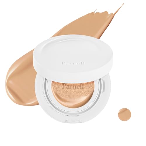 Image of Parnell Cicamanu Serum Cushion Foundation (27N Rich Ratan) Hydrating Soothing Korean Cushion Foundation with Centella & Madecassoside, Buildable Coverage, Dewy Finish, Lightweight, Smooth Radiant Glass Skin (15g)