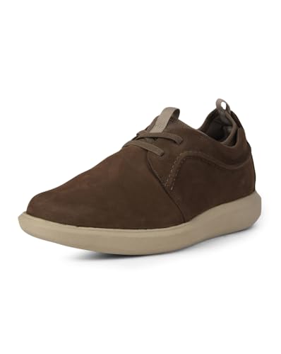 Image of Bata Men Twain Brown Leather Formal Shoes-9
