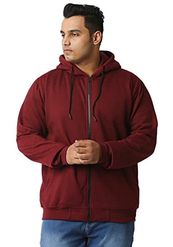 Image of Wear Your Opinion Men's Plus Size Fleece Zipper Hoodie Jacket