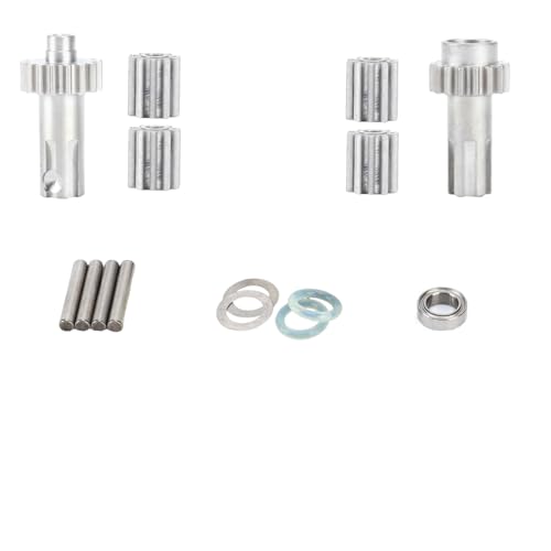 SDSLD Metal Differential Outdrives Set for 1/10 & 1/8 Scale Vehicles - Upgrade for Arrma Bigrock, Granite, Kraton, Outcast, Senton, Vorteks, Infraction, Typhon, Vendetta (AR310775, ARAC3999) Silver