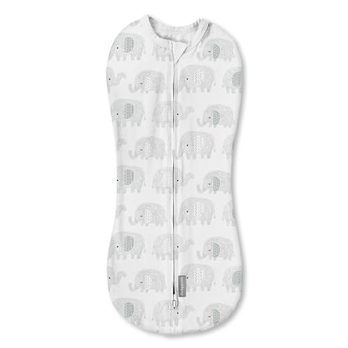Image of SwaddleMe by Ingenuity Pod, 0-2 Months, 1-Pack - Scribble Elephant