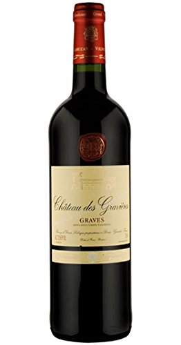 Chateau des Gravires: Vino Tinto Graves 75 cl – Cabernet Sauvignon y Merlot (Caja de 6) Chateau des Gravires: Vino Tinto Graves 75 cl – Cabernet Sauvignon y Merlot (Caja de 6)
