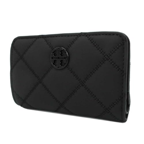 Tory Burch 150061 0723 001 Wallet Bi-Fold Wallet, Wira Matte, Medium, Quilted Style, Women's, Black, BLACK / 001