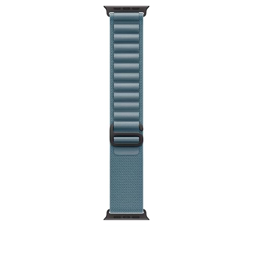 Apple Watch Band - Alpine Loop - 49mm - Light Blue - Small - Black Titanium Finish