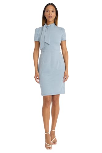 Maggy London Women's Flight Attendant Tie Neck Midi