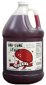 Snow Cone Syrup Gallons W/Pumps (Blue Raspberry-Orange-Cherry-Watermelon) #TOP2