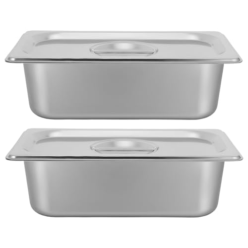 Bac vapeur avec couvercle inox réutilisable 10 cm plateau de préparation Alipis