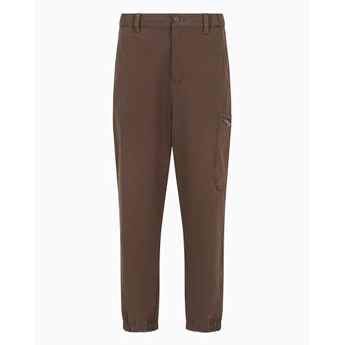 Armani Exchange Men's Stretch Cotton Popeline Jogger with Oversized Zipper Pocket3